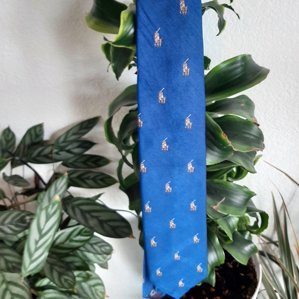 Blue Polo Pony Silk Tie - Polo Ralph Lauren - Picture 6 of 10